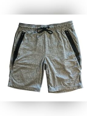 American Eagle Active Flex Athletic Shorts Heather Grey Zip Pocket Men’s Small
